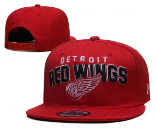 NHL Detroit Red Wings New Era Red 9FIFTY Snapback Hats 3003