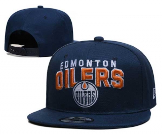 NHL Edmonton Oilers New Era Navy 9FIFTY Snapback Hats 3002