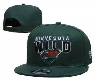 NHL Minnesota Wild New Era Green 9FIFTY Snapback Hats 3001