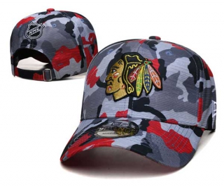 NHL Chicago Blackhawks New Era Camo 9TWENTY Adjustable Hats 3005