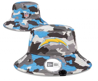 Wholesale NFL Los Angeles Chargers New Era Embroidered Camo Bucket Hats 3002