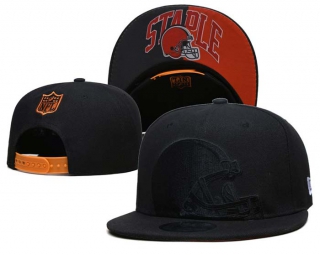 NFL Cleveland Browns New Era Black On Black 9FIFTY Snapback Hat 6011