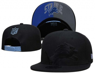 NFL Detroit Lions New Era Black On Black 9FIFTY Snapback Hat 6016