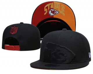 NFL Kansas City Chiefs New Era Black On Black 9FIFTY Snapback Hat 6036