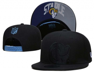 NFL Los Angeles Rams New Era Black On Black 9FIFTY Snapback Hat 6011