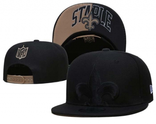 NFL New Orleans Saints New Era Black On Black 9FIFTY Snapback Hat 6032