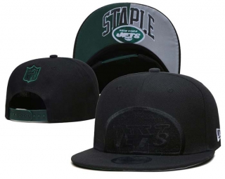 NFL New York Jets New Era Black On Black 9FIFTY Snapback Hat 6012