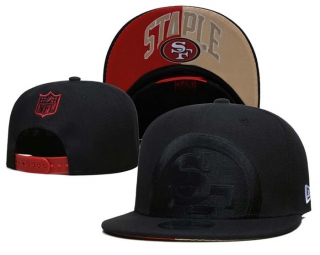 NFL San Francisco 49ers New Era Black On Black 9FIFTY Snapback Hat 6040