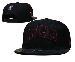NBA Chicago Bulls New Era Black 9FIFTY Snapback Hat 2163