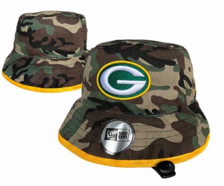 Wholesale NFL Green Bay Packers New Era Embroidered Camo Bucket Hats 3006