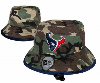 Wholesale NFL Houston Texans New Era Embroidered Camo Bucket Hats 3003