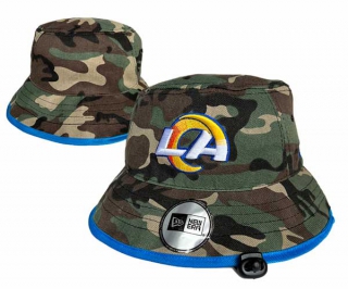 Wholesale NFL Los Angeles Rams New Era Embroidered Camo Bucket Hats 3004
