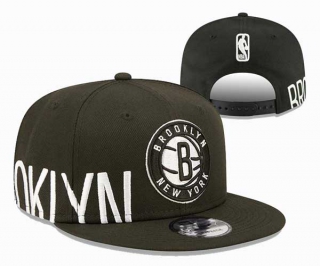 NBA Brooklyn Nets New Era Black Side Arch Jumbo 9FIFTY Snapback Cap 3032