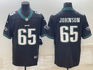 Men's Philadelphia Eagles #65 Lane Johnson Black Vapor Untouchable Limited Stitched Jersey
