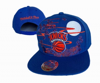 NBA New York Knicks Mitchell & Ness Chinese New Year Blue Adjustable Cap 3017
