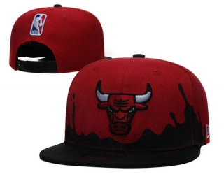 NBA Chicago Bulls New Era Red Black 9FIFTY Snapback Hat 6061