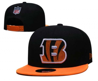 NFL Cincinnati Bengals New Era Black Orange 9FIFTY Snapback Hat 6008