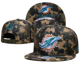 NFL Miami Dolphins New Era Camo Snapback Hat 6034