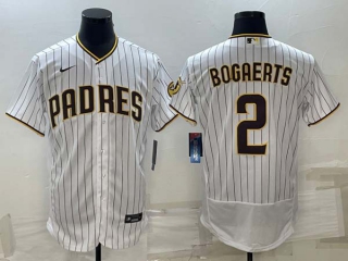 Men's San Diego Padres #2 Xander Bogaerts White Stitched MLB Flex Base Nike Jersey