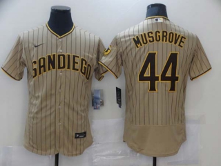 Men's San Diego Padres #44 Joe Musgrove Brown Stitched MLB Flex Base Nike Jersey