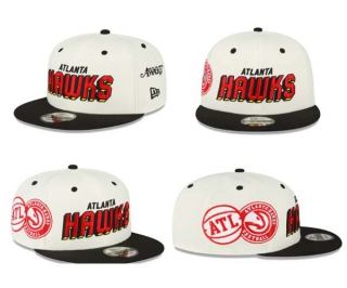 NBA Atlanta Hawks New Era Cream Black Awake NY 9FIFTY Snapback Hat 2010