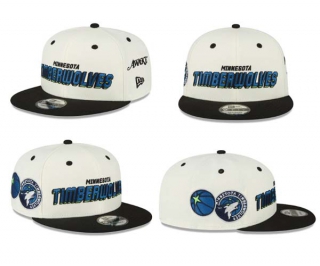 NBA Minnesota Timberwolves New Era Cream Black Awake NY 9FIFTY Snapback Hat 2008