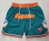 Men's NFL Miami Dolphins Just Don NFL 75th Anniversary Aqua Embroidered Mesh Shorts