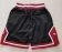 Men's NBA Chicago Bulls 1997-98 Just Don Black Red Embroidered Shorts (3)