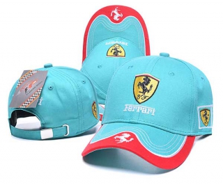 Wholesale Cheap Ferrari F1 Racing Team Aqua Baseball Snapback Cap 8002