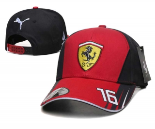 Wholesale Cheap Ferrari F1 Racing Team Red Black Baseball Snapback Cap 8010
