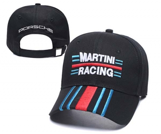 Wholesale Cheap Porsche Martini Racing Black Baseball Snapback Cap 8002