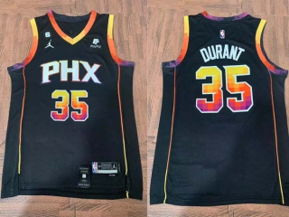 Men's NBA Phoenix Suns Kevin Durant Jordan Brand Black 2022-23 Statement Edition Jerseys