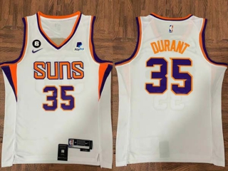 Men's NBA Phoenix Suns Kevin Durant Nike White 2022-23 Icon Edition Jerseys