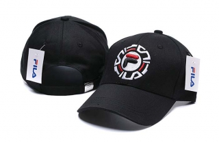 Wholesale Fila Black Adjustable Baseball Hats 7005