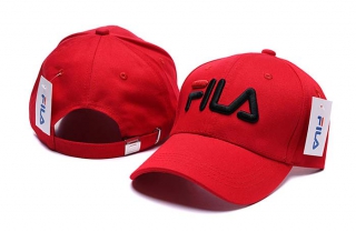 Wholesale Fila Red Adjustable Baseball Hats 7009