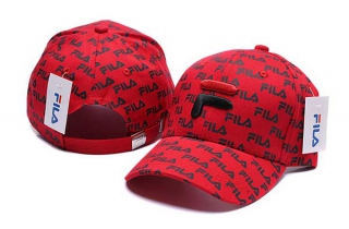 Wholesale Fila Red Adjustable Baseball Hats 7010