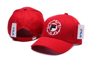 Wholesale Fila Red Adjustable Baseball Hats 7011
