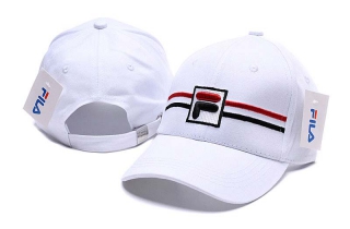 Wholesale Fila White Adjustable Baseball Hats 7013