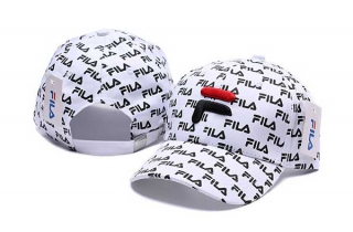 Wholesale Fila White Adjustable Baseball Hats 7015