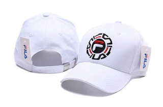 Wholesale Fila White Adjustable Baseball Hats 7016