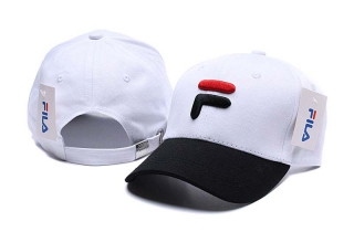 Wholesale Fila White Black Adjustable Baseball Hats 7017