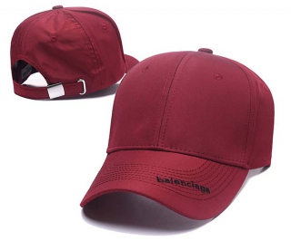 Wholesale Balenciaga Burgundy Adjustable Baseball Hats 7011