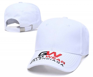 Wholesale Balenciaga White Adjustable Baseball Hats 7024