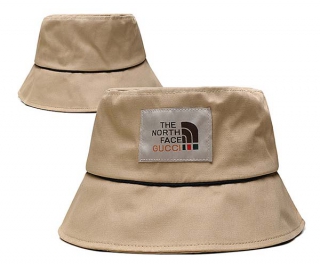 Wholesale The North Face X GUCCI Khaki Bucket Hats 7002