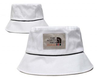 Wholesale The North Face X GUCCI White Bucket Hats 7003