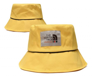 Wholesale The North Face X GUCCI Yellow Bucket Hats 7004
