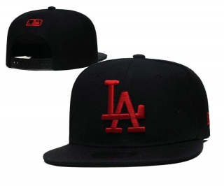 MLB Los Angeles Dodgers New Era Black Red 9FIFTY Snapback Hat 2159