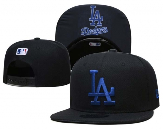 MLB Los Angeles Dodgers New Era Black Royal 9FIFTY Snapback Hat 2161