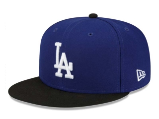 MLB Los Angeles Dodgers New Era Royal Black 9FIFTY Snapback Hat 2169
