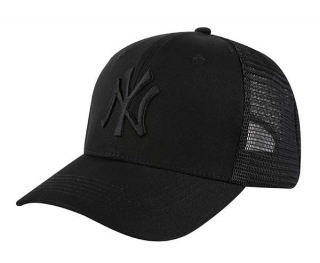 MLB New York Yankees New Era Black On Black Trucker Snapback Hat 2152